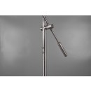 TRIO R42321207 LED Stehleuchte Haora 1x17W + 1x3,5W | 1760lm | 3000K | IP20 - 3-Phasen-dimmbar, separater Schalter, Nickel