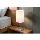 Trio R51061007 Tischleuchte Ole 1x25W | E27 - Zugschalter, USB, Nickel, Weiß