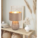 Trio R51231061 Tischleuchte Kiran 1x60W | E27 - Kabelschalter, grau