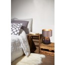 Trio R51231094 Tischleuchte Kiran 1x60W | E27 - Kabelschalter, braun, rosa
