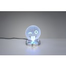 TRIO R52641106 Smiley dekorative Tischlampe LED 1x3W 3000K