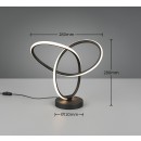 Trio TR53591132 LED Tischlampe LANDO  | 8W integrierte LED-Quelle | 1x800lm | 3000K | mit Schalter | schwarz