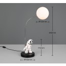 Trio R53801102 LED Tischlampe ARM | 2W integrierte LED-Quelle | 100lm | 2700K | mit Schalter