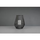 Trio R55256111 LED Solar Leuchte Mineros 1x0,2W | IP44 - Flammimitation, Dämmerungssensor, Anthrazit