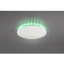 TRIO R62094800 LED Deckenleuchte Bilbo 1x16W | 1350lm | 2700-5500K | IP20 | RGBW - dimmbar, indirektes Licht, Temperatureinstellung, Fernbedienung, Sternenhimmel-Effekt, separater Schalter, weiß