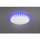 TRIO R62094800 LED Deckenleuchte Bilbo 1x16W | 1350lm | 2700-5500K | IP20 | RGBW - dimmbar, indirektes Licht, Temperatureinstellung, Fernbedienung, Sternenhimmel-Effekt, separater Schalter, weiß