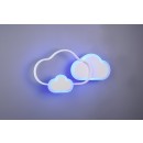 Trio R62263131 LED-Decke oder Wandleuchte Cloudy 1x29w | 3600lm | 3000k | RGB - Fernbedienung, dimmbar, weiß