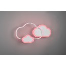Trio R62263131 LED-Decke oder Wandleuchte Cloudy 1x29w | 3600lm | 3000k | RGB - Fernbedienung, dimmbar, weiß