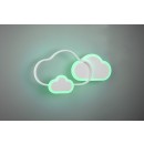 Trio R62263131 LED-Decke oder Wandleuchte Cloudy 1x29w | 3600lm | 3000k | RGB - Fernbedienung, dimmbar, weiß