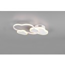 Trio R62263131 LED-Decke oder Wandleuchte Cloudy 1x29w | 3600lm | 3000k | RGB - Fernbedienung, dimmbar, weiß