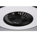 Trio R62672132 LED-Deckenleuchte mit Ventilator Halmstad 1x40w | 3000lm | 3000 - 6500K - separate Switches, Fernbedienung, dimmbar, 3 Geschwindigkeiten, Timer, Nachtmodus, schwarz