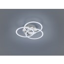Trio R62823107 LED- Leuchte Circle 1x27w | 3100lm | 2700K-6000K - einstellbar, dimmbar, Nachtmodus, Fernbedienung, mattes Nickel