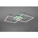 Trio R62843187 LED-Deckenleuchte Arribo 1x29W + 65W | 3250lm + 600lm | 3000k | RGB - Fernbedienung, dimmbare, getrennte Schalter, Titan