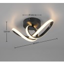 Trio R63541132 LED Deckenleuchte RUSA | 7W integrierte LED-Quelle | 900lm | 3000K