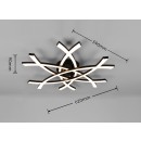 Trio TR63691132 LED Deckenleuchte POLLOCK  | 33W integrierte LED-Quelle | 1x3800lm | 3000K | schwarz
