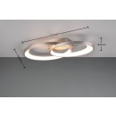 Trio R64482107 LED Anbau-Kronleuchter Malaga | 25W integrierte LED-Quelle | 2900 lm | 3000K