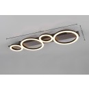 Trio TR64821109 LED Deckenleuchte LUMOS | 26,5W integrierte LED-Quelle