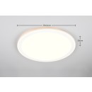 Trio TR64882901 LED Deckenleuchte CORA | 16W integrierte LED-Quelle