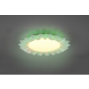 Trio R65071201 LED-Deckenleuchte Sunflower 1x13w + 15w | 1400lm | 2700-5500K | RGB - dimmbare, Speicherfunktion, Fernbedienung, Nachtmodus, weiß