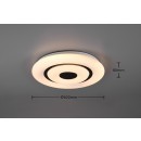 Trio R65081000 LED-Deckenleuchte Rana 1x165w | 2000lm | 2700-6000k | RGB - dimmbare, Speicherfunktion, Fernbedienung, Nachtmodus, Star-Effekt, Wiz, weiß