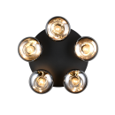 Trio TR66645054 Deckenleuchte DIVINA  | 10W E14 | rauch­far­ben