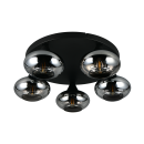 Trio TR66645054 Deckenleuchte DIVINA  | 10W E14 | rauch­far­ben