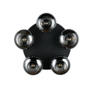 Trio TR66645054 Deckenleuchte DIVINA  | 10W E14 | rauch­far­ben