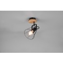 Trio R80611032 Wand- oder Spotleuchte Jaipur 1x60w | E27 - Holz, schwarz