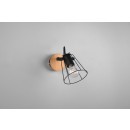 Trio R80611032 Wand- oder Spotleuchte Jaipur 1x60w | E27 - Holz, schwarz