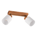 Trio R81112030 Wandleuchte Assam 2x25w | E14 - Holz, weiß