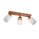 Trio R81113030 Deckenleuchte Assam 3x25w | E14 - Holz, weiß