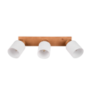 Trio R81113030 Deckenleuchte Assam 3x25w | E14 - Holz, weiß