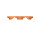 Trio R81114030 Wandleuchte Assam 4x25w | E14 - Holz, weiß
