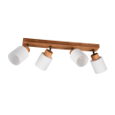 Trio R81114030 Wandleuchte Assam 4x25w | E14 - Holz, weiß