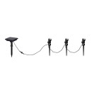 Trio TR83256332 LED solar Erdspießleuchte OBIDOS  | 0,5W integrierte LED-Quelle | 3x35lm | 4000K