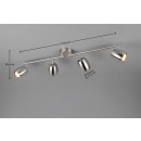 Trio TR86264007 Spot-Deckenleuchte NANCY  | 35W GU10 | metall