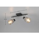 Trio TR86422032 Spot-Deckenleuchte JACK  | 10W E27 | schwarz | rauch­far­ben