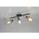 Trio TR86423032 Spot-Deckenleuchte JACK  | 10W E27 | schwarz | rauch­far­ben