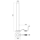 Redo 01-3012 LED Stehlampe PILON | 57W integrierte LED-Quelle | 6885lm | 3000K