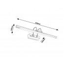 Rabalux 1497 LED Wandleuchte Ludovic 13W | 4000K - chrom