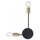 Rabalux 2102 Lanny Wandleuchte. E27 2x15W schwarz / gold