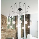 Rabalux 2224 Caspar Hängelampe schwarz E27 10x60W
