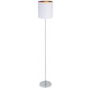 Rabalux 2529 Monica Textil-Stehlampe E27 60W weiß / chrom