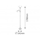 Rabalux 4061 Stehleuchte Action 1x100W + 1x25W | E27 + E14