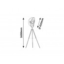 Rabalux 4119 Nataniel Stehleuchte E27 1x40W schwarz