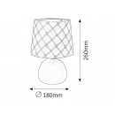 Rabalux 4384 ELLIE Tischlampe 1xE14 rosa