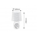 RABALUX 4605 Dorka Lampe E14 1x40W braun