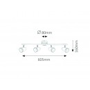 Rabalux 5567 Karen Spot LED 4X 4W 4x280 lm 3000K