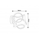 Rabalux 5694 LED Wandleuchte Ambrosio 11W | 3000K - braun
