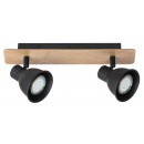 Rabalux 5903 Mac Spot GU10 2x35W schwarz / Buche